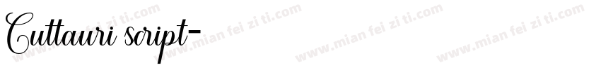 Cuttauri script字体转换